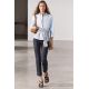 Zara Рубашка zw collection slim fit из поплина , Цвет: Синий, Размер: XS