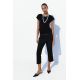 Zara Футболка из 100% хлопка, Цвет: Черный, Размер: S