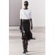 Zara Футболка из смеси хлопка и льна, Цвет: Белый, Размер: S