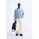 Zara   faded sweatshirt , Цвет: Синий, Размер: S (US S)