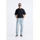 Zara Узкие джинсы slim fit с эффектом выцветания , Цвет: Синий, Размер: EU 38 (US 30)