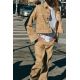 Zara Джинсовая куртка trf в разноцветную клетку , Цвет: Коричневый, Размер: XS