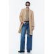 Zara Мягкое прилегающее пальто , Цвет: Коричневый, Размер: XS