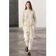 Zara Брюки из коллекции zara woman из хлопка , Цвет: Бежевый, Размер: XS