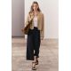 Zara Капри средней посадки из коллекции zara woman, Цвет: Синий, Размер: XS