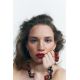 Zara Кольцо с эффектом коралла , Цвет: Красный, Размер: M