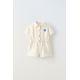 Zara Шорты из твила с вышивкой , Цвет: Бежевый, Размер: 1½ лет (86 см)