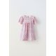 Zara Платье с джаккардовым узором , Цвет: Розовый, Размер: 1½ лет (86 см)