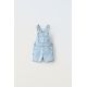 Zara Короткие комбинезоны с застежками и ярлыком , Цвет: Синий, Размер: 1½ лет (86 см)