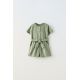 Zara Комбинезон с круглым вырезом и короткими рукавами, Цвет: Зеленый, Размер: 1½ лет (86 см)