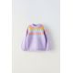 Zara Джаккардовый свитер с круглым вырезом и длинными рукавами, Цвет: multicolor, Размер: 12-18 месяцев (86 см)