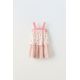 Zara Платье с контрастным принтом , Цвет: Красный, Размер: 1½ лет (86 см)