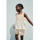 Zara Топ с крючком в контрастном стиле , Цвет: Бежевый, Размер: 1½ лет (86 см)