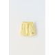 Zara Мягкие бермуды с деталями-ярлыками , Цвет: Жёлтый, Размер: 1½ лет (86 см)