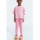 Zara Лосины с ребристым узором и ярлыком , Цвет: Розовый, Размер: 1½ лет (86 см)