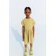 Zara Платье с эффектом потертости и вышивкой , Цвет: Зеленый, Размер: 1½ лет (86 см)