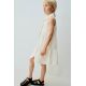 Zara Платье из ткани твилл с панелями , Цвет: Белый, Размер: 1½ лет (86 см)