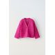 Zara Кардиган с открытым вязанием , Цвет: Розовый, Размер: 1½ лет (86 см)