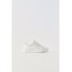 Zara Минималистические кеды с шнуровкой , Цвет: Белый, Размер: 21 (12,9 см)