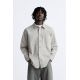 Zara Овершит с контрастной строчкой , Цвет: Бежевый, Размер: S (US S)