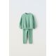 Zara Однотонный комплект из балахона и леггинсов , Цвет: Зеленый, Размер: 12-18 месяцев (86 см)