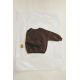 Zara Timelesz- свитшот с контрастными стежками , Цвет: Коричневый, Размер: 1½ лет (86 см)