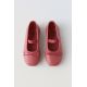 Zara Балетки с деталями в виде бантика , Цвет: Красный, Размер: 21 (12,9 см)