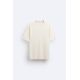 Zara Фактурная футболка , Цвет: Белый, Размер: S (US S)