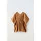 Zara Безрукавный кафтан с круглым вырезом, Цвет: Коричневый, Размер: 3-6 лет (104-110 см)