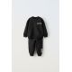 Zara Мягкий костюм plush slogan из свитшота и брюк , Цвет: Черный, Размер: 9-12 месяцев (80 см)