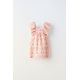 Zara Платье из жаккарда с принтом , Цвет: Оранжевый, Размер: 2 лет (92 см)