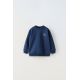 Zara Толстовка с круглым вырезом и длинными рукавами, Цвет: Синий, Размер: 9-12 месяцев (80 см)