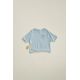 Zara Timelesz - футболка из льняно-хлопковой смеси с окраской гармент-дай. , Цвет: Синий, Размер: 1½ лет (86 см)