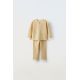 Zara 18 месяцев - 6 лет / пижама из вафельной ткани , Цвет: Жёлтый, Размер: 2-3 лет (98 см)