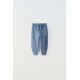 Zara Вышитые спортивные брюки , Цвет: Синий, Размер: 9-12 месяцев (80 см)