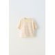 Zara Рубашка с полосками и вышивкой , Цвет: Жёлтый, Размер: 1½ лет (86 см)