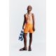 Zara 6-14 лет/ купальник с контрастным отделкой , Цвет: Оранжевый, Размер: 6-7 лет (120 см)