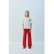 Zara Футболка с вырезанным лозунгом , Цвет: Бежевый, Размер: 6-7 лет (120 см)