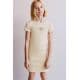 Zara Платье с рубчиками и вышитым слоганом , Цвет: Белый, Размер: 6-7 лет (120 см)