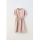 Zara Платье с контрастным оформлением , Цвет: Розовый, Размер: 6 лет (116 см)