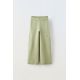 Zara Вязаные грузовые брюки , Цвет: Зеленый, Размер: 6-7 лет (120 см)