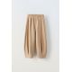 Zara Шаровидные брюки с эластичным поясом, Цвет: Коричневый, Размер: 6 лет (116 см)