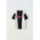 Zara Футбольная рубашка в полоску , Цвет: Белый, Размер: 6-7 лет (120 см)