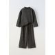 Zara Набор из файной футболки и брюк с камнями , Цвет: Серый, Размер: 6 лет (116 см)