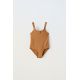 Zara   6-14 лет/ текстурированный купальник , Цвет: Коричневый, Размер: 8-9 лет (130 см)