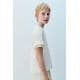 Zara Основная простая футболка , Цвет: Белый, Размер: 6-7 лет (120 см)