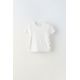 Zara Футболка с вырезами и бантами , Цвет: Белый, Размер: 6-7 лет (120 см)
