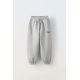 Zara Брюки из мягкого трикотажа с вышивкой , Цвет: Серый, Размер: 6 лет (116 см)