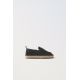 Zara Мокасины из кожи и джута , Цвет: Синий, Размер: 22 (13,6 см)