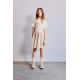 Zara   plicated pinafore dress , Цвет: Бежевый, Размер: 6 лет (116 см)